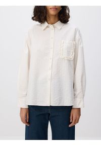 Reserved - Koszula z kieszonką - złamana biel. Materiał: włókno, bawełna #1