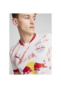 Puma - Męska koszulka domowa RB Leipzig 24/25 PUMA White For All Time Red. Kolor: biały, czerwony, wielokolorowy