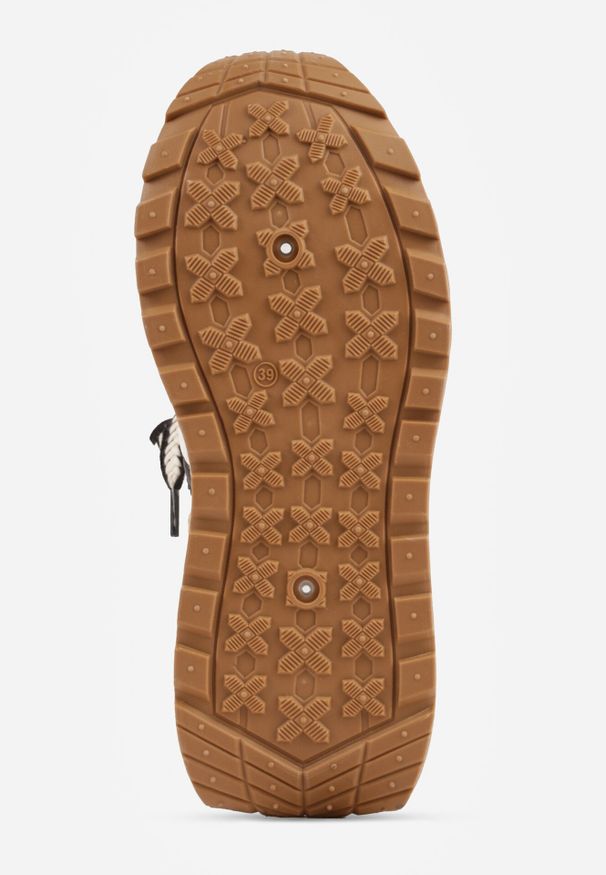 Born2be - Złote Sneakersy VICES w Stylu Streetwearowym na Grubej Podeszwie Ilinatea. Okazja: na co dzień. Kolor: złoty. Materiał: jeans