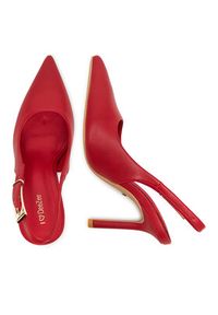 DeeZee Szpilki 6-705-8 Czerwony. Kolor: czerwony. Materiał: skóra. Obcas: na szpilce #7