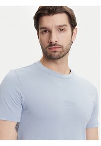 Guess T-Shirt M2YI72 I3Z14 Błękitny Slim Fit. Kolor: niebieski. Materiał: bawełna #4