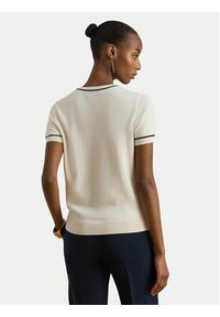 Lauren Ralph Lauren - LAUREN RALPH LAUREN Sweter 200P08788001 Écru Relaxed Fit. Kolor: kremowy. Materiał: bawełna #5