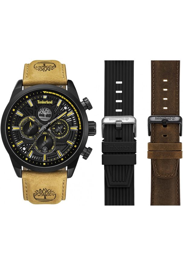 Zegarek męski Timberland TBL.TDWGQ00949X0 brązowy. Kolor: brązowy