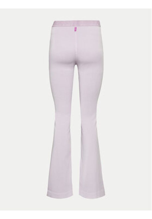 Deha Spodnie materiałowe D02557 Fioletowy Slim Fit. Kolor: fioletowy. Materiał: lyocell
