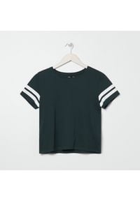 Sinsay - Koszulka - Khaki. Kolor: brązowy #1