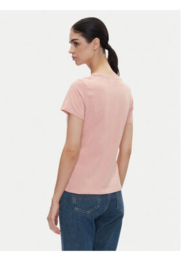 Pepe Jeans T-Shirt Rosalind PL506034 Różowy Regular Fit. Kolor: różowy. Materiał: bawełna