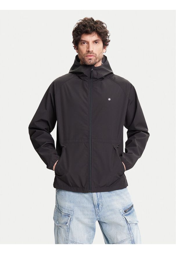 Element Kurtka przeciwdeszczowa Alder 2.0 Travel ELYJK00250 Czarny Relaxed Fit. Kolor: czarny. Materiał: syntetyk