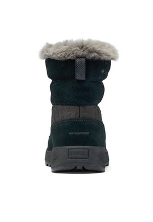 columbia - Columbia Śniegowce Slopeside Peak Luxe 2104991 Czarny. Kolor: czarny. Materiał: skóra, zamsz