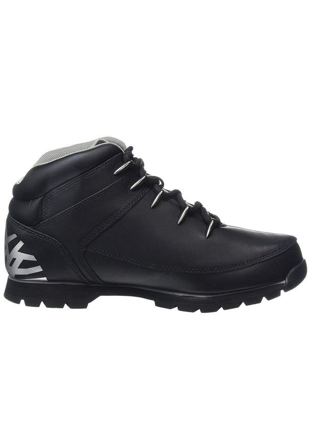 Buty trekkingowe męskie Timberland Euro Sprint. Wysokość cholewki: za kostkę. Zapięcie: sznurówki. Kolor: czarny. Materiał: syntetyk, materiał. Szerokość cholewki: normalna. Sezon: zima. Sport: bieganie