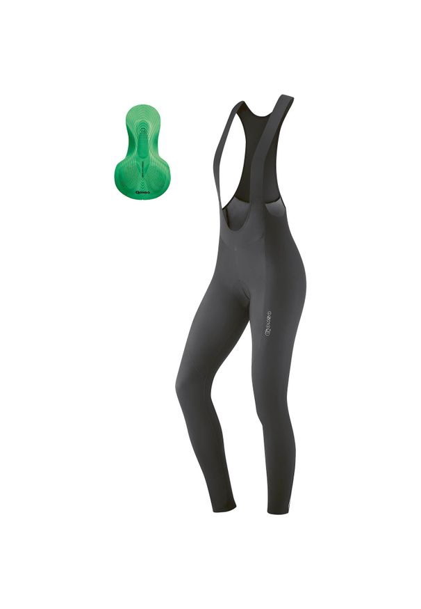 GONSO - Długie szelki damskie Gonso Stivo Tight BIB. Kolor: zielony. Długość: długie. Sezon: zima. Sport: kolarstwo