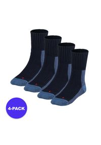 XTREME - Skarpety do chodzenia unisex – Multi Blue – 4 pary. Kolor: niebieski. Materiał: wełna, poliester, elastan, poliamid. Sport: turystyka piesza, narciarstwo