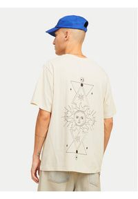 Jack & Jones - Jack&Jones T-Shirt Jackie 12271366 Beżowy Relaxed Fit. Kolor: beżowy. Materiał: bawełna #3