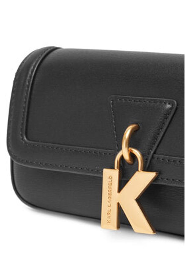 Karl Lagerfeld - KARL LAGERFELD Torebka A1W30448 Czarny. Kolor: czarny. Materiał: skórzane