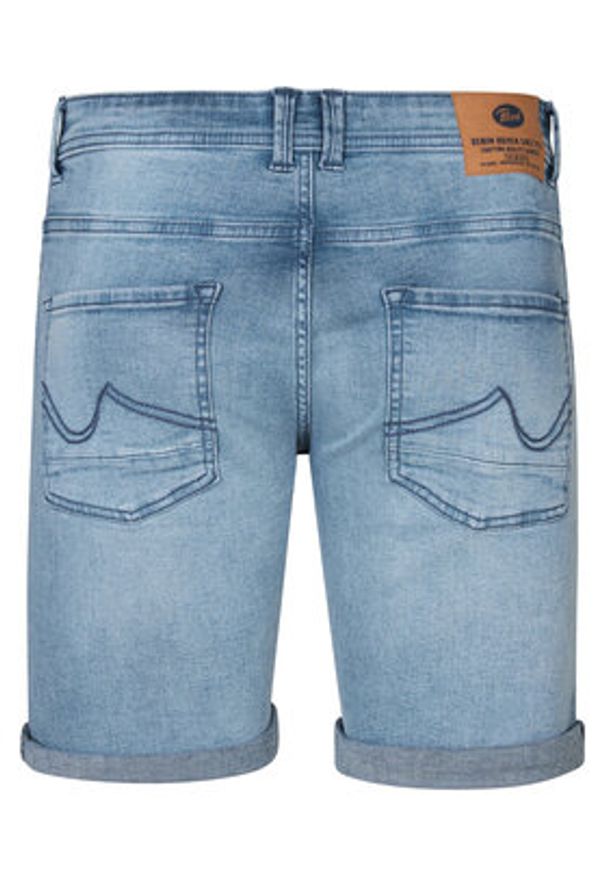 Petrol Industries Szorty jeansowe M-1050-SHO002 Niebieski Regular Fit. Kolor: niebieski. Materiał: bawełna