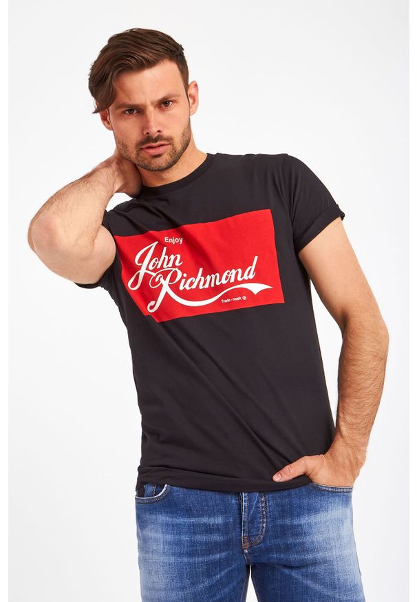 John Richmond - T-shirt Sallyanne JOHN RICHMOND. Wzór: nadruk. Styl: klasyczny