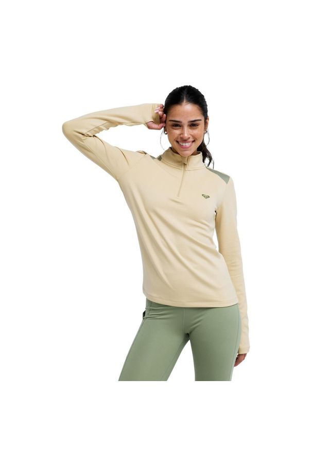 Roxy - dla Kobiety BOUNDLESS SPIRIT TECH Beżowy. Kolor: beżowy. Materiał: poliester, elastan, tkanina. Długość rękawa: długi rękaw. Długość: długie