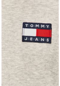 Tommy Jeans - Bluza bawełniana. Typ kołnierza: bez kaptura. Kolor: szary. Materiał: bawełna. Wzór: gładki #5
