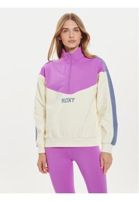 Roxy Bluza Essential Energy ERJFT04860 Różowy Loose Fit. Kolor: różowy. Materiał: bawełna