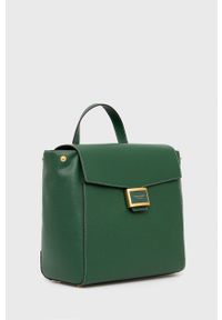 Kate Spade plecak skórzany damski kolor zielony mały gładki. Kolor: zielony. Materiał: skóra. Wzór: gładki #5