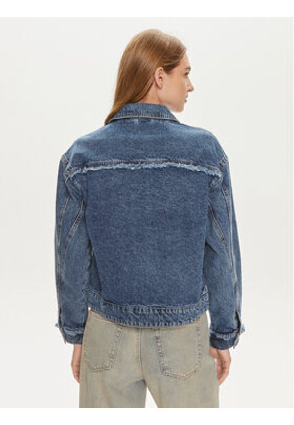 Pieces Kurtka jeansowa Alfi 17148808 Niebieski Regular Fit. Kolor: niebieski. Materiał: bawełna