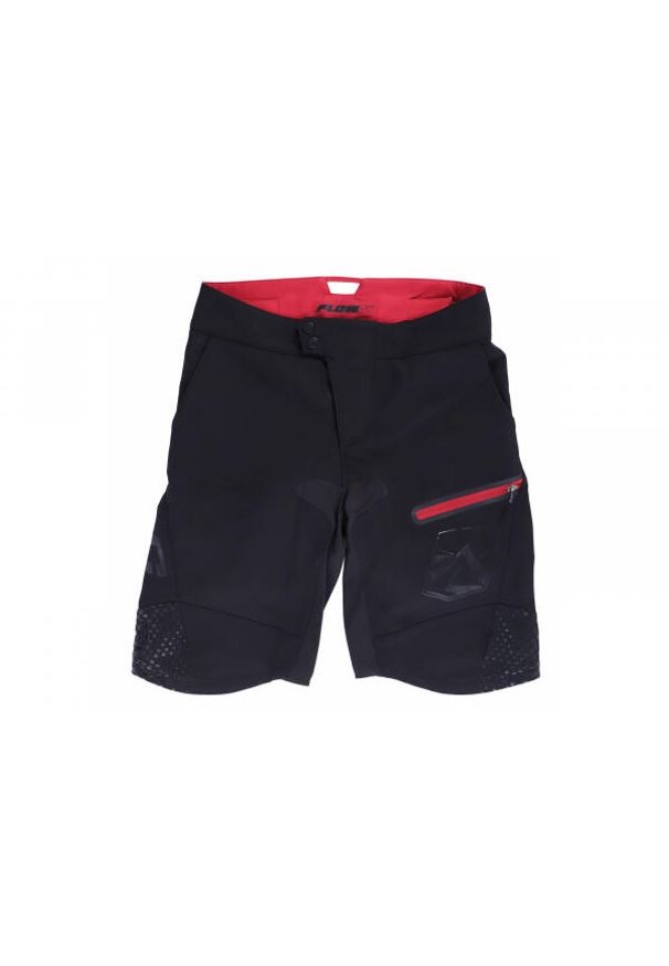 Spodenki damskie XLC TR-S26 Flowby Enduro. Kolor: wielokolorowy, czarny, czerwony. Długość: krótkie