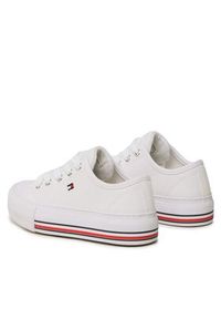 TOMMY HILFIGER - Tommy Hilfiger Trampki Low Cut Lace-Up Sneaker T3A9-32677-0890 M Biały. Kolor: biały. Materiał: materiał #7