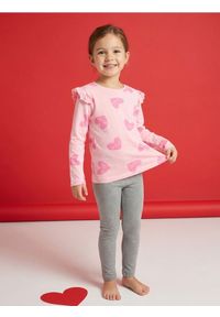 Sinsay - Bawełniana koszulka ze wzorem - różowy. Kolor: różowy. Materiał: bawełna #1