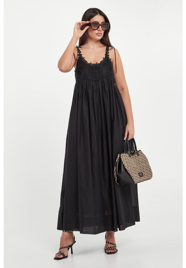 Twinset Milano - Sukienka maxi TWINSET. Długość: maxi