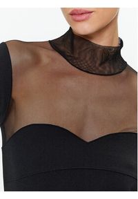 Sisley Sukienka koktajlowa 4V3CLV04F Czarny Slim Fit. Kolor: czarny. Materiał: wiskoza. Styl: wizytowy