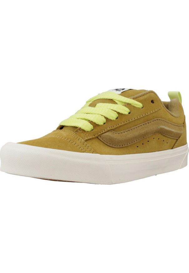 Vans - Buty VANS KNU SKOOL Brązowy. Kolor: brązowy. Materiał: tkanina