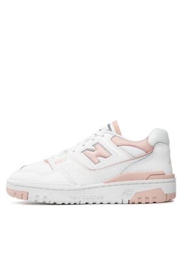 New Balance Sneakersy BBW550BP Biały. Kolor: biały. Materiał: skóra