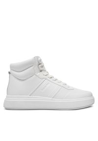 Calvin Klein Sneakersy High Top Lace Up Hf HM0HM01552 Biały. Kolor: biały. Materiał: skóra #1