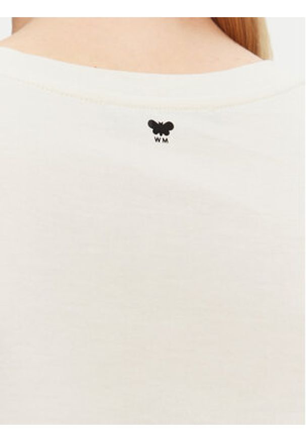 Weekend Max Mara T-Shirt Vello 2515971051 Écru Regular Fit. Kolor: kremowy. Materiał: bawełna