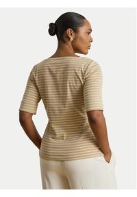 Lauren Ralph Lauren - LAUREN RALPH LAUREN Bluzka Judy 200P13919003 Beżowy Regular Fit. Kolor: beżowy. Materiał: bawełna #5