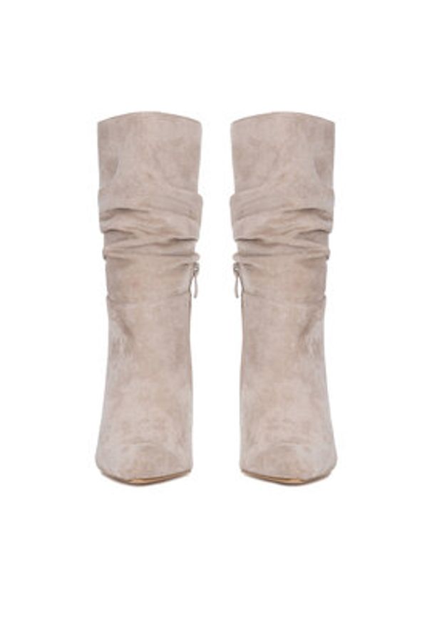 DeeZee Botki WYL3588-5 Beżowy. Kolor: beżowy. Materiał: materiał