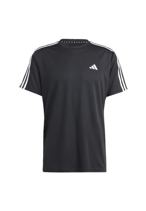 Adidas - Koszulka treningowa męska adidas Essentials 3-Stripes. Kolor: biały, wielokolorowy, czarny. Materiał: materiał