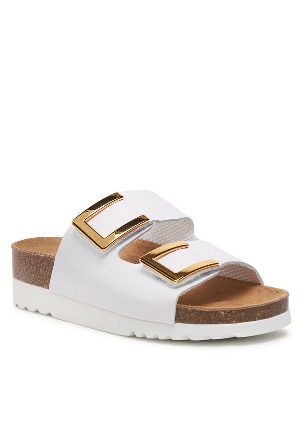 Klapki Scholl. Kolor: biały