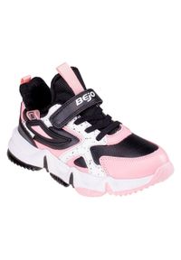 BEJO - Buty Treningowe Dla Dzieci. Okazja: na spacer. Kolor: czarny, różowy, biały, wielokolorowy. Sport: turystyka piesza