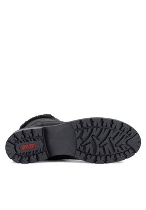 Rieker Botki Y9101-45 Szary. Kolor: szary. Materiał: materiał