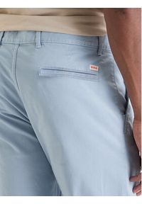 BOSS Chinosy 50510933 Błękitny Slim Fit. Kolor: niebieski. Materiał: bawełna #4