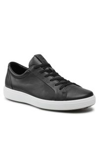 ecco - Sneakersy ECCO - Soft 7 M 47036401001 Black. Kolor: czarny. Materiał: skóra #1