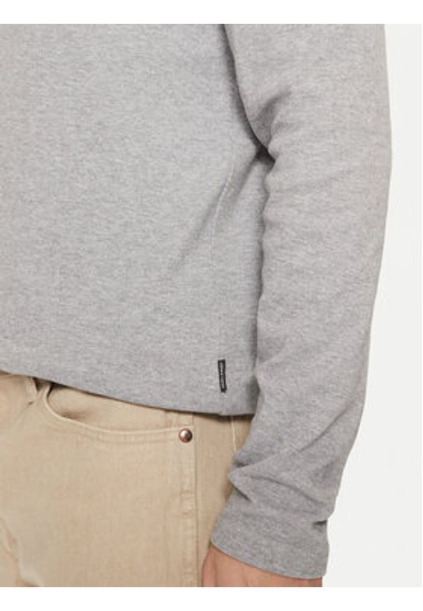 Blend Golf 20717343 Szary Regular Fit. Typ kołnierza: golf. Kolor: szary. Materiał: bawełna
