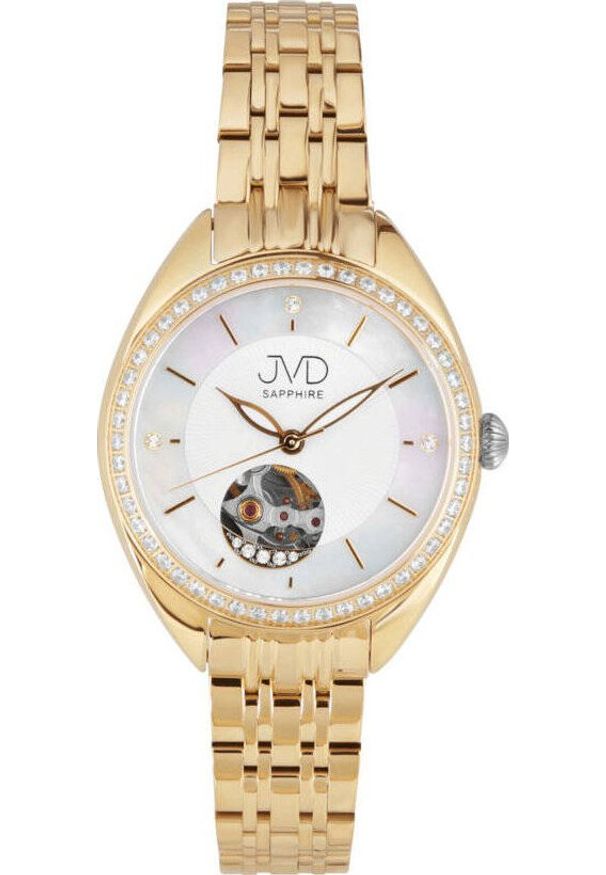 Zegarek JVD Zegarek JVD JG1034.2 damski automatyczny limitowany Open Heart .