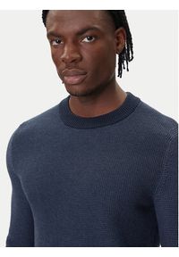 BOSS Sweter Klapok 50548673 Niebieski Regular Fit. Kolor: niebieski. Materiał: bawełna