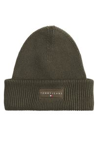 Czapka Tommy Jeans. Kolor: zielony