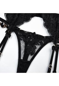 Intica - Koronkowy komplet bielizny damskiej na specjalne okazje Inell. Kolor: czarny. Materiał: koronka. Wzór: koronka #8