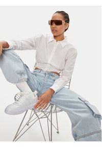Hugo Koszula Eliesa 50512837 Biały Slim Fit. Kolor: biały. Materiał: bawełna #7