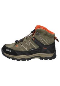 Buty dziecięce CMP Kids Rigel Mid Trekking Shoe WP. Kolor: zielony. Sport: turystyka piesza #2