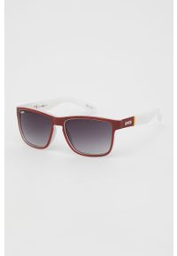 Uvex okulary przeciwsłoneczne kolor czerwony. Kształt: prostokątne. Kolor: czerwony #1
