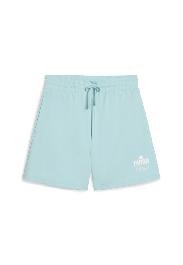 Puma - Damskie szorty Palm Resort 5" PUMA Safe Lake Blue. Kolor: niebieski. Sport: fitness